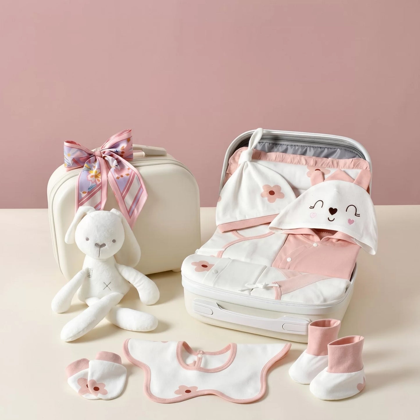 Lapin Baby Gift Set in Keepsake Suitcase