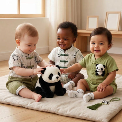 Panda Baby Gift Set in Keepsake Suitcase