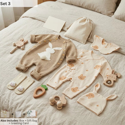 Rabbit Baby Gift Set in Keepsake Suitcase