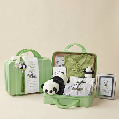Panda Baby Gift Set in Keepsake Suitcase