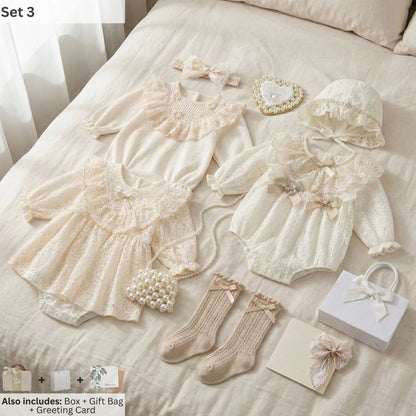 Pearl Baby Gift Set in Keepsake Suitcase