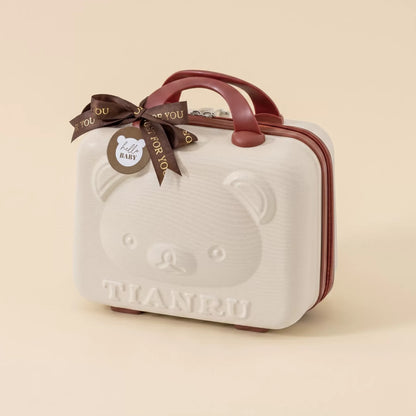 Teddy Baby Gift Set in Keepsake Suitcase