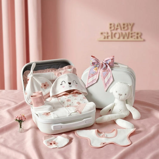 Lapin Baby Gift Set in Keepsake Suitcase