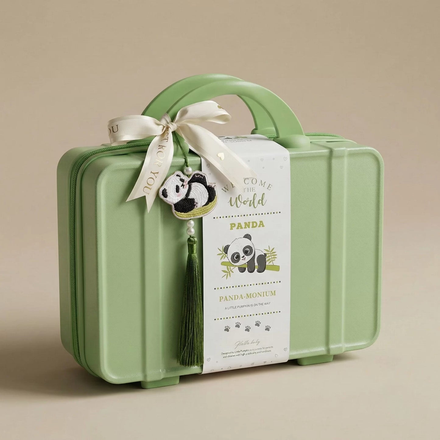 Panda Baby Gift Set in Keepsake Suitcase