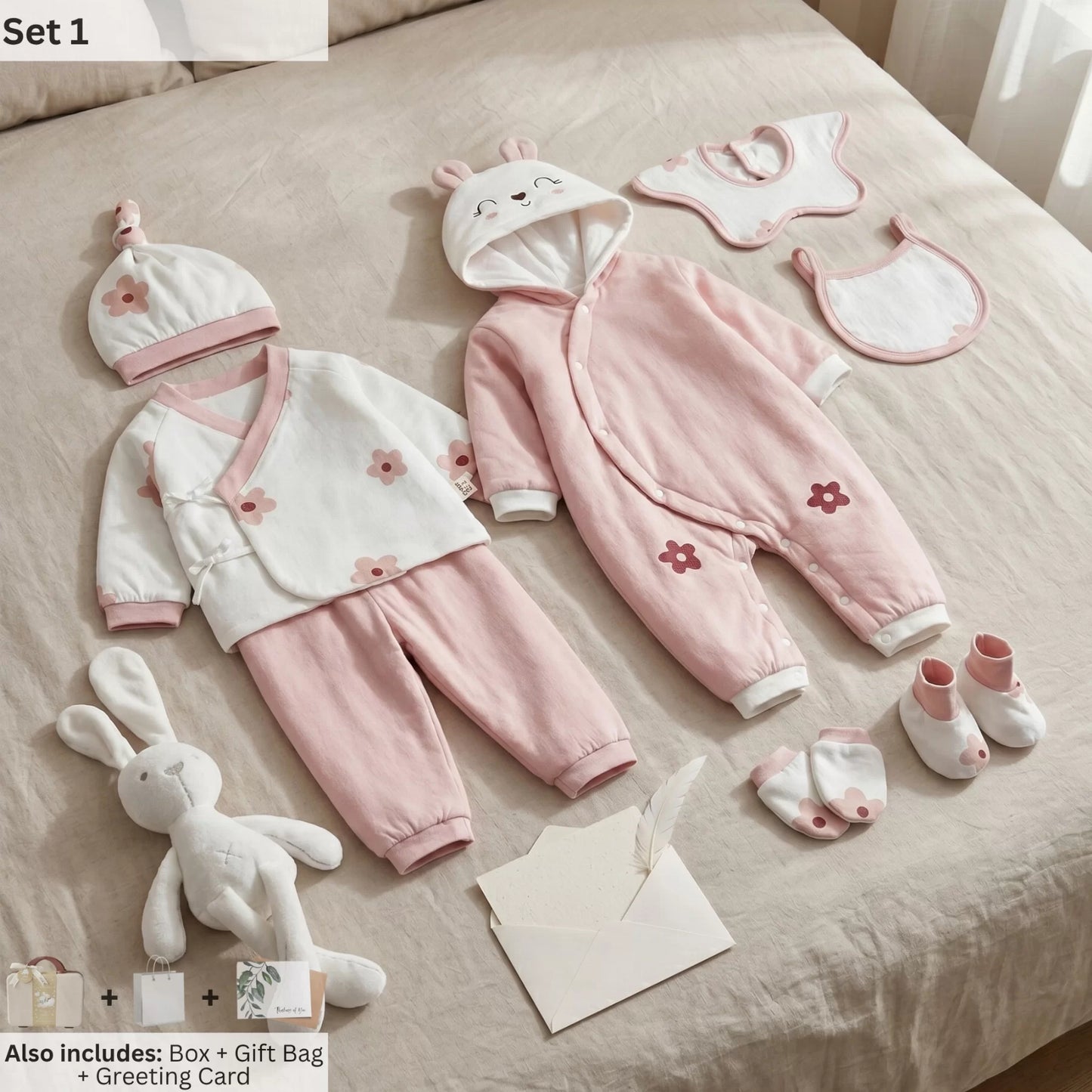 Lapin Baby Gift Set in Keepsake Suitcase