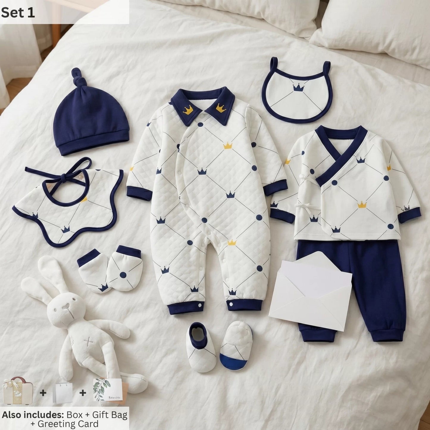 King Baby Gift Set in Keepsake Suitcase