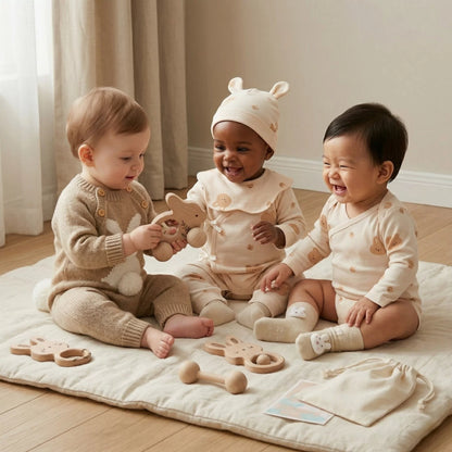 Rabbit Baby Gift Set in Keepsake Suitcase