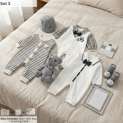 New Man Baby Gift Set in Keepsake Suitcase
