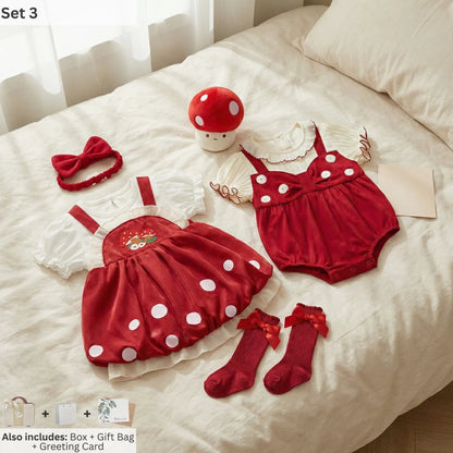 Red Cap Baby Gift Set in Keepsake Suitcase