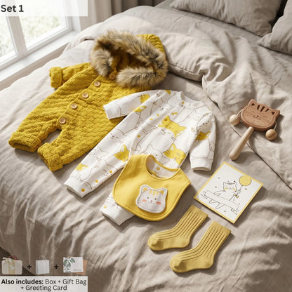 Kitten Baby Gift Set in Keepsake Suitcase