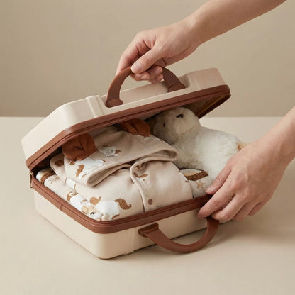 Carousel Baby Gift Set in Keepsake Suitcase
