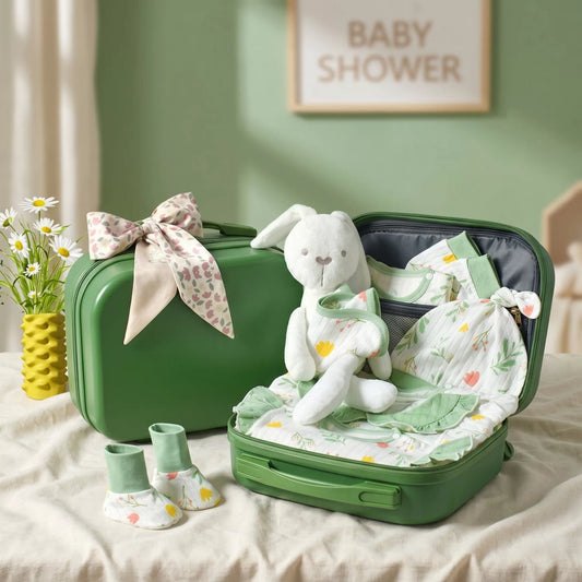 Conejo Baby Gift Set in Keepsake Suitcase