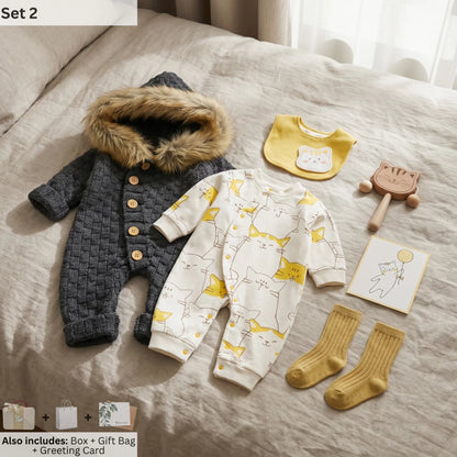 Kitten Baby Gift Set in Keepsake Suitcase