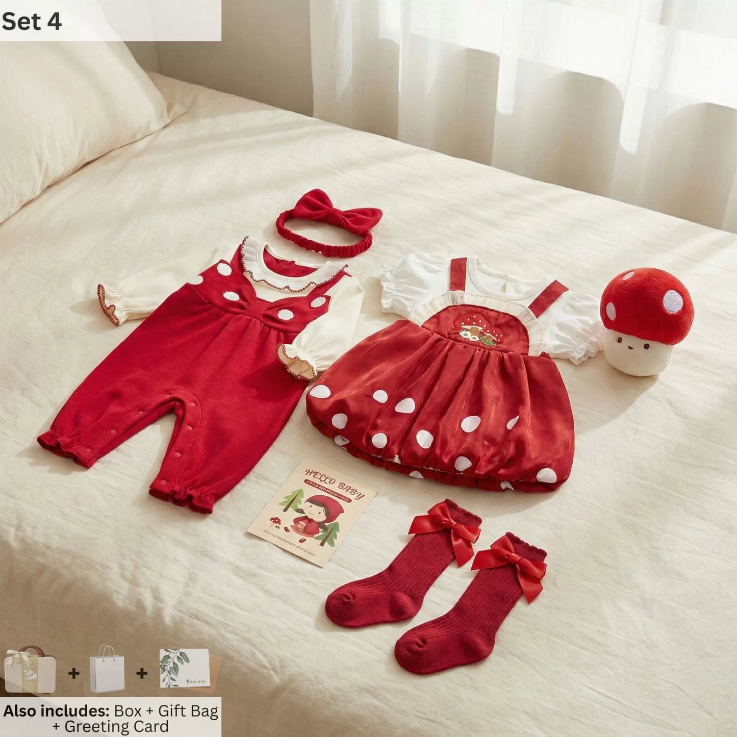 Red Cap Baby Gift Set in Keepsake Suitcase