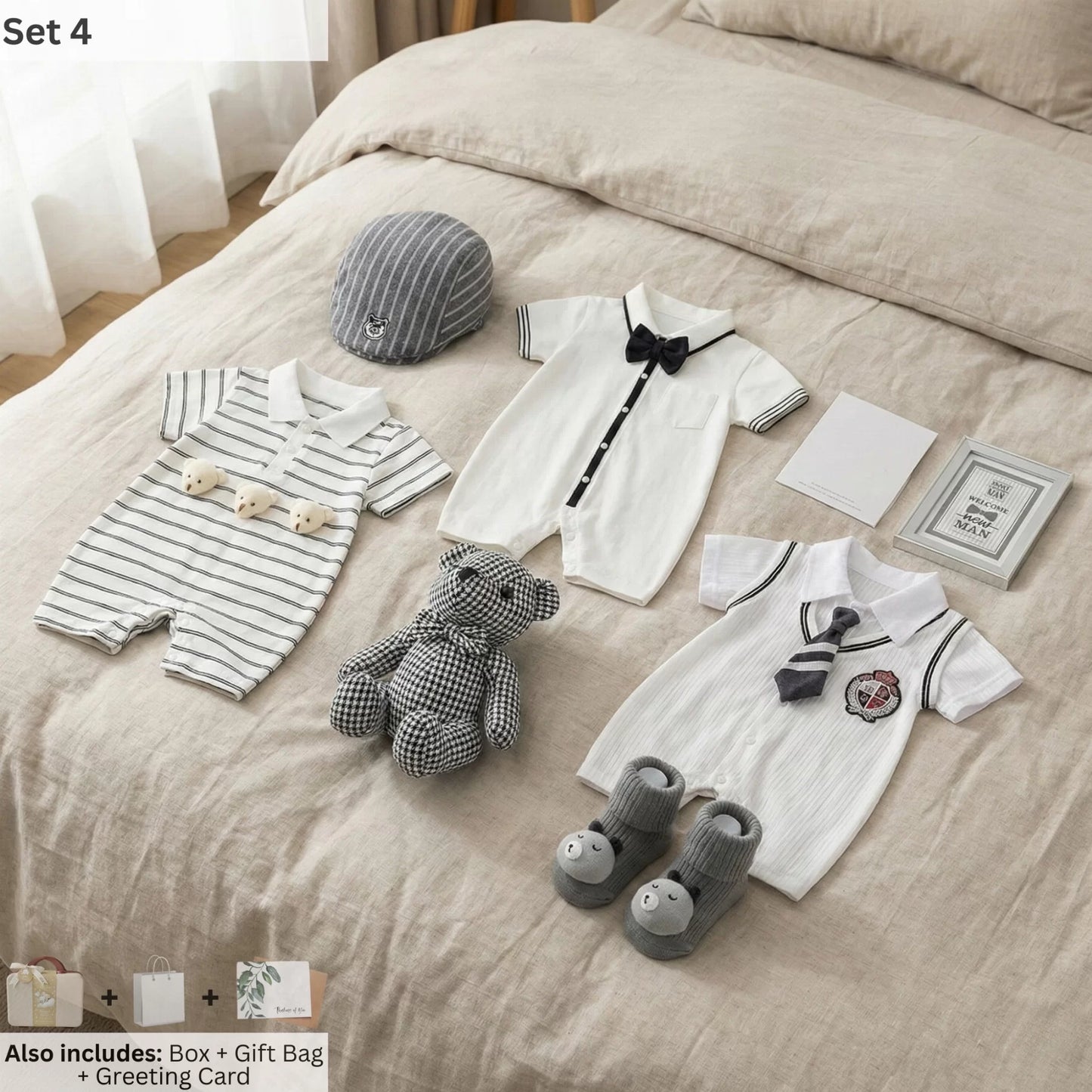 New Man Baby Gift Set in Keepsake Suitcase