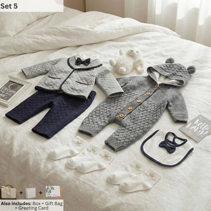 Fluffy Baby Gift Set in Keepsake Suitcase