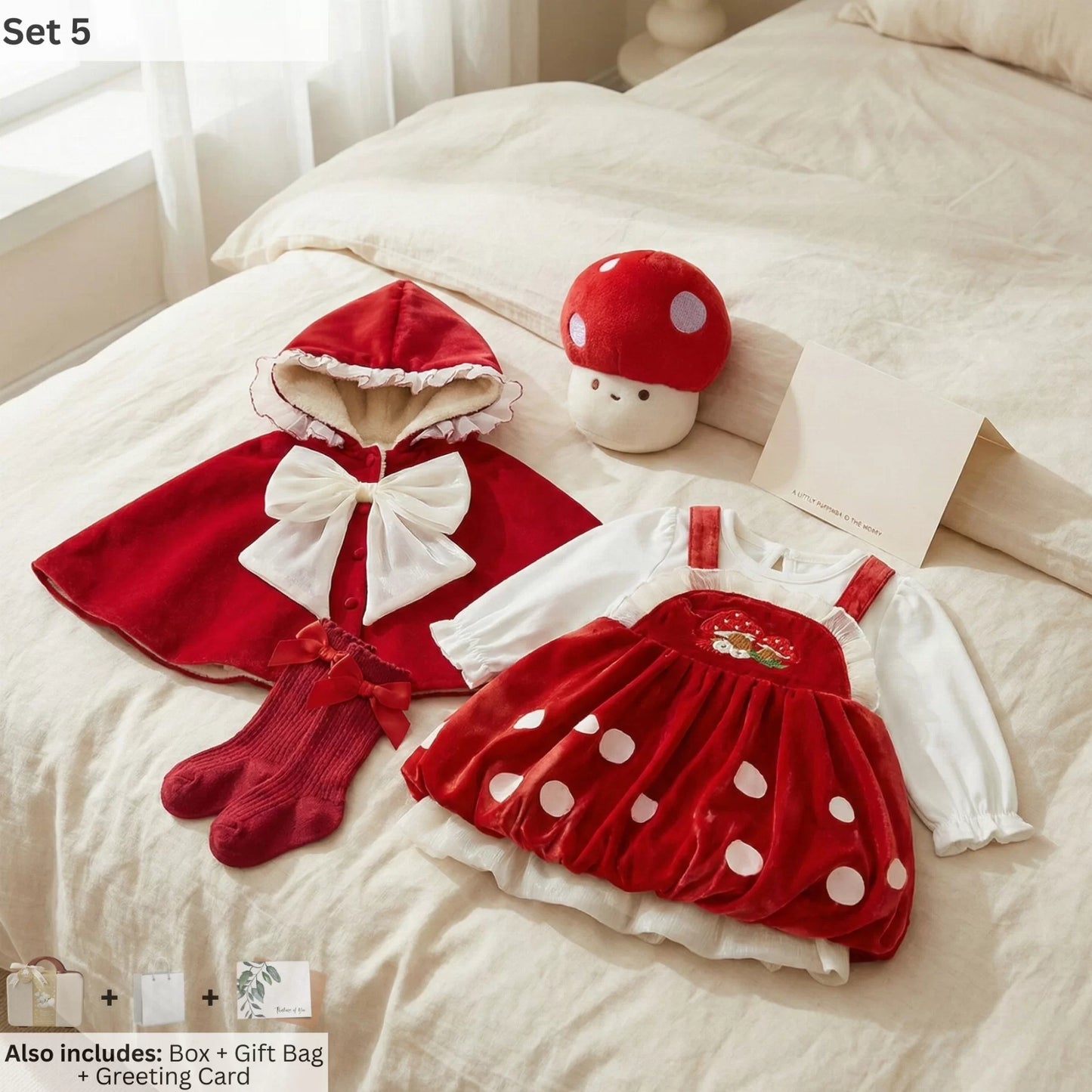 Red Cap Baby Gift Set in Keepsake Suitcase