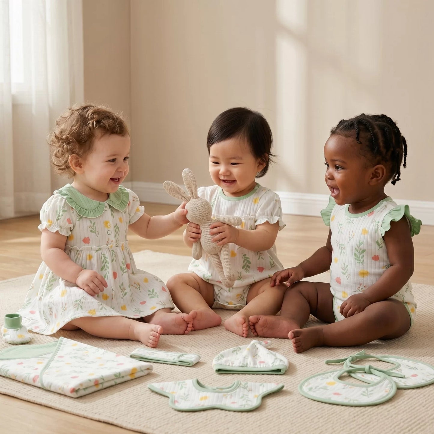 Conejo Baby Gift Set in Keepsake Suitcase