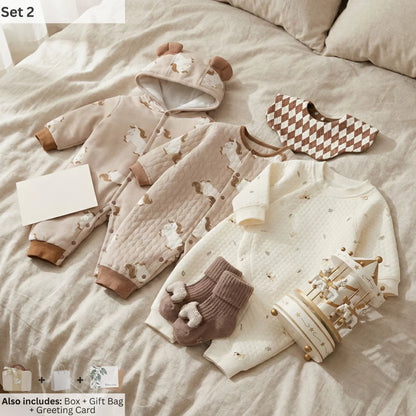 Carousel Baby Gift Set in Keepsake Suitcase