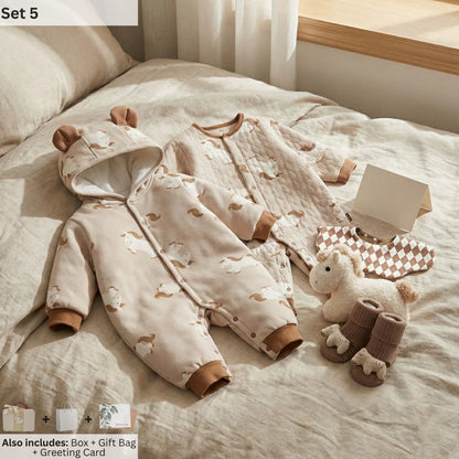 Carousel Baby Gift Set in Keepsake Suitcase