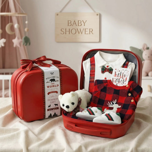 Carnaval Baby Gift Set in Keepsake Suitcase