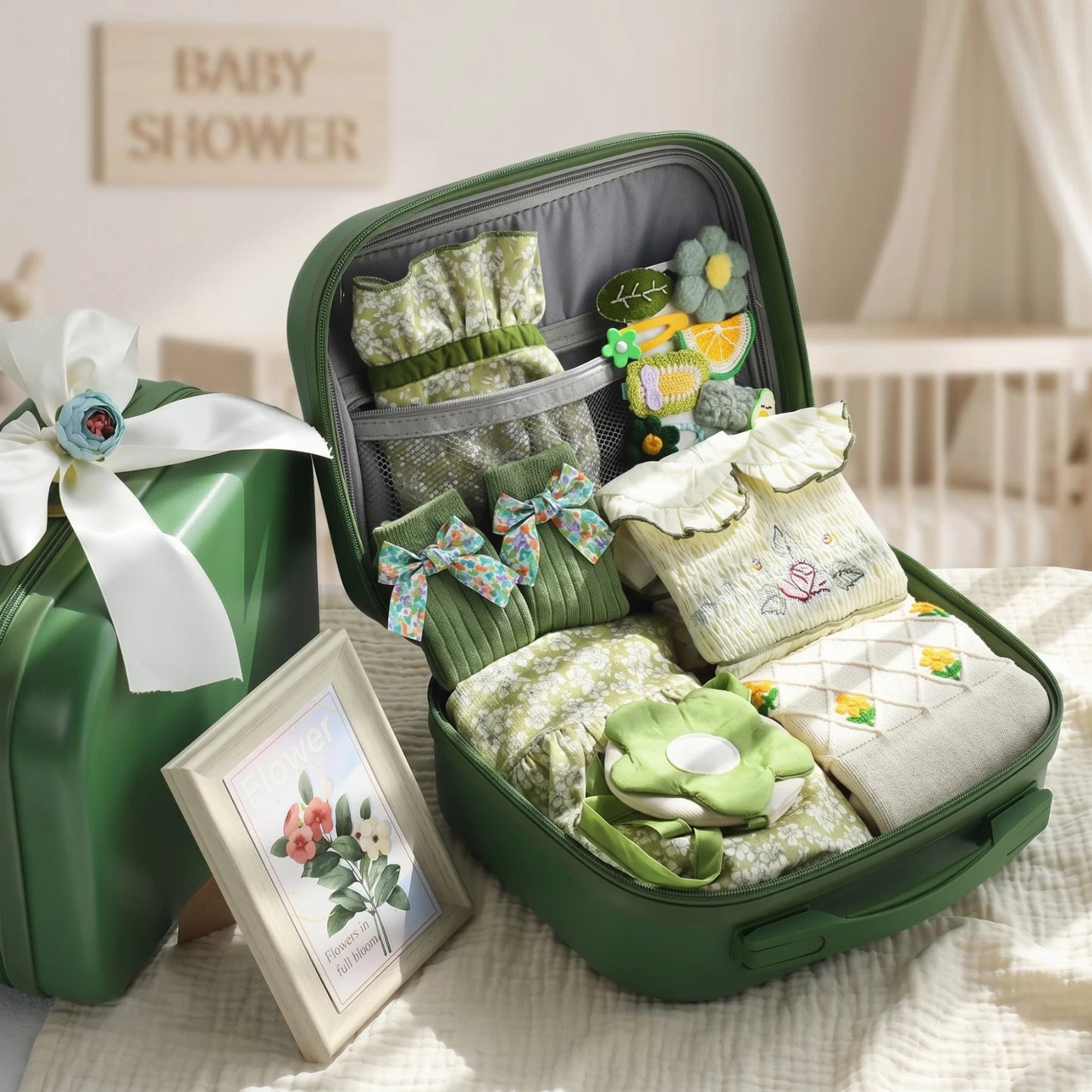 Gardener Baby Gift Set in Keepsake Suitcase