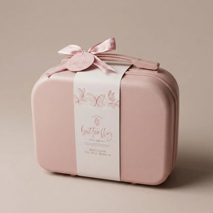 Butterfly Baby Gift Set in Keepsake Suitcase