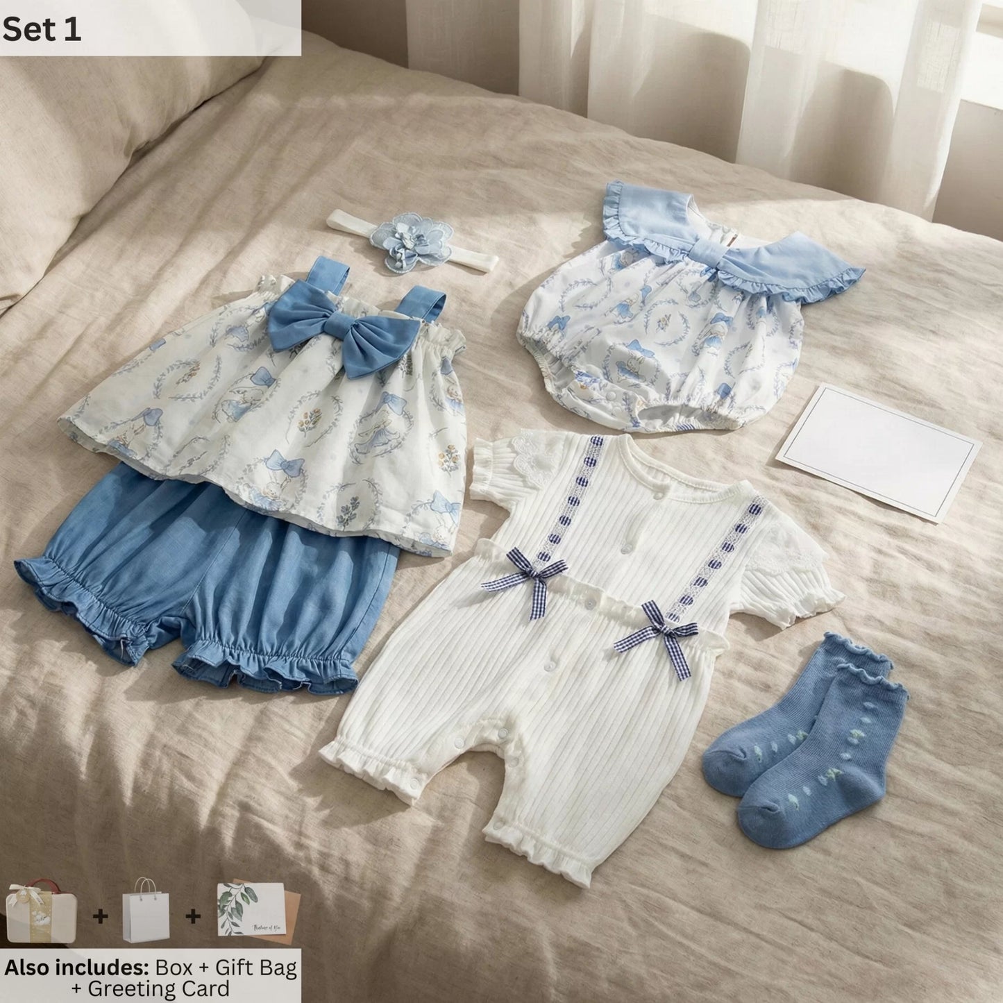 Cutie Baby Gift Set in Keepsake Suitcase