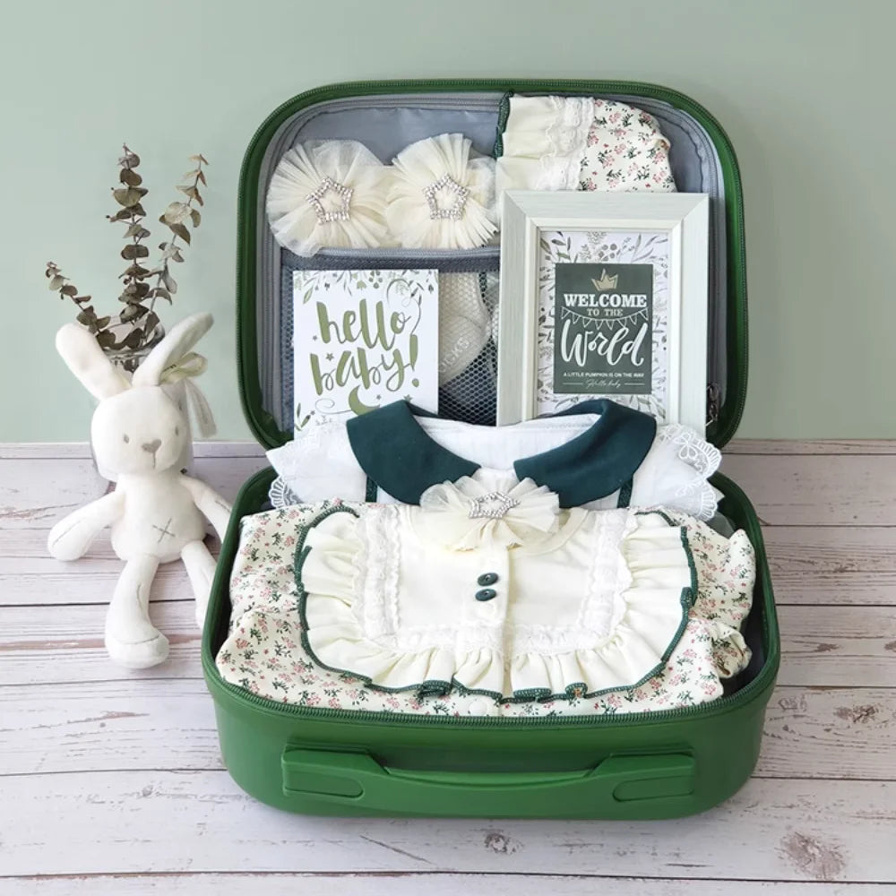 Pumpkin Baby Gift Set in Keepsake Suitcase