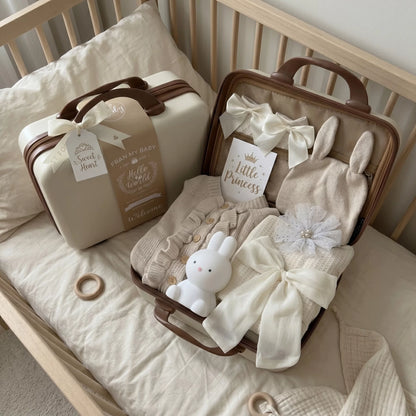 Bunny Baby Gift Set in Keepsake Suitcase