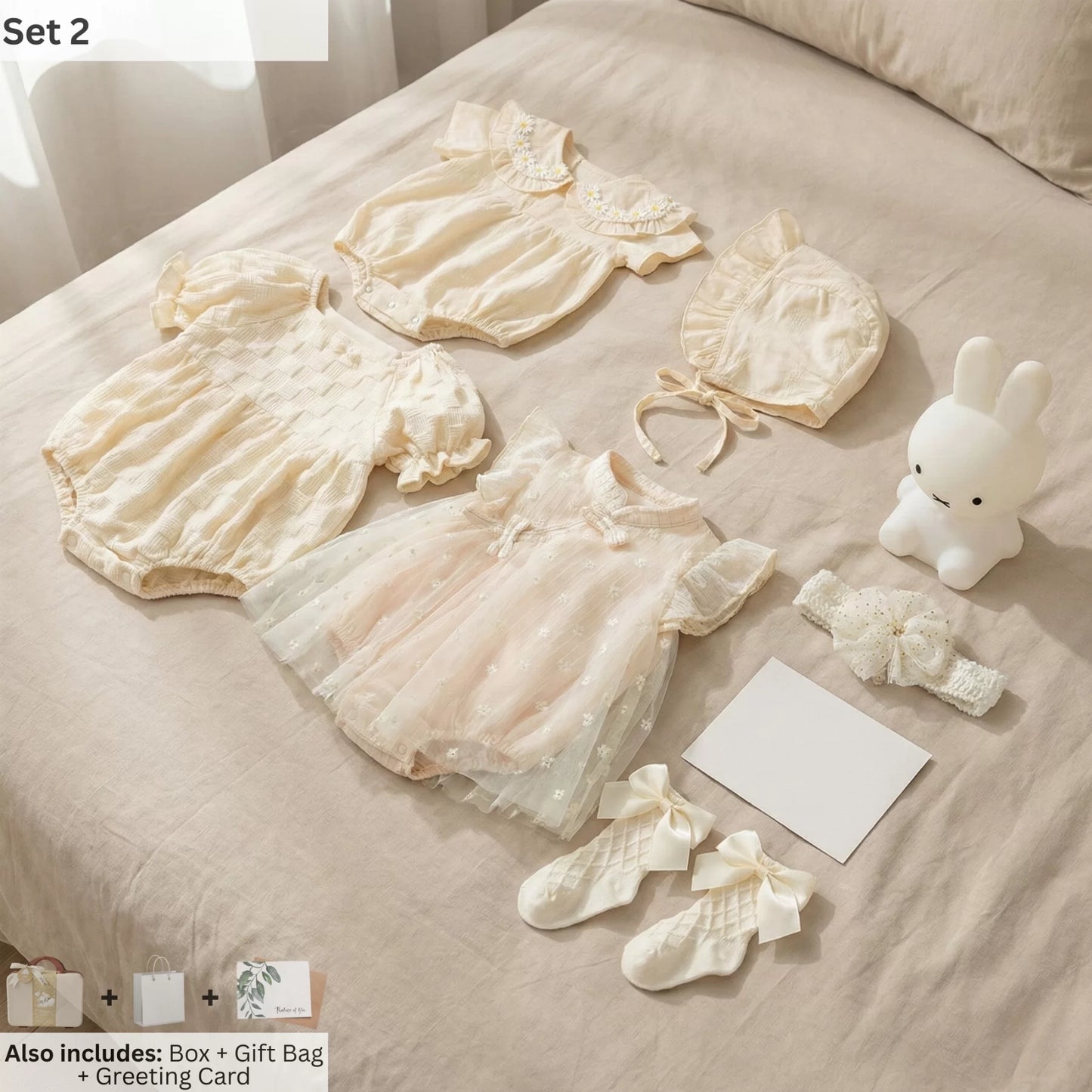 Bunny Baby Gift Set in Keepsake Suitcase