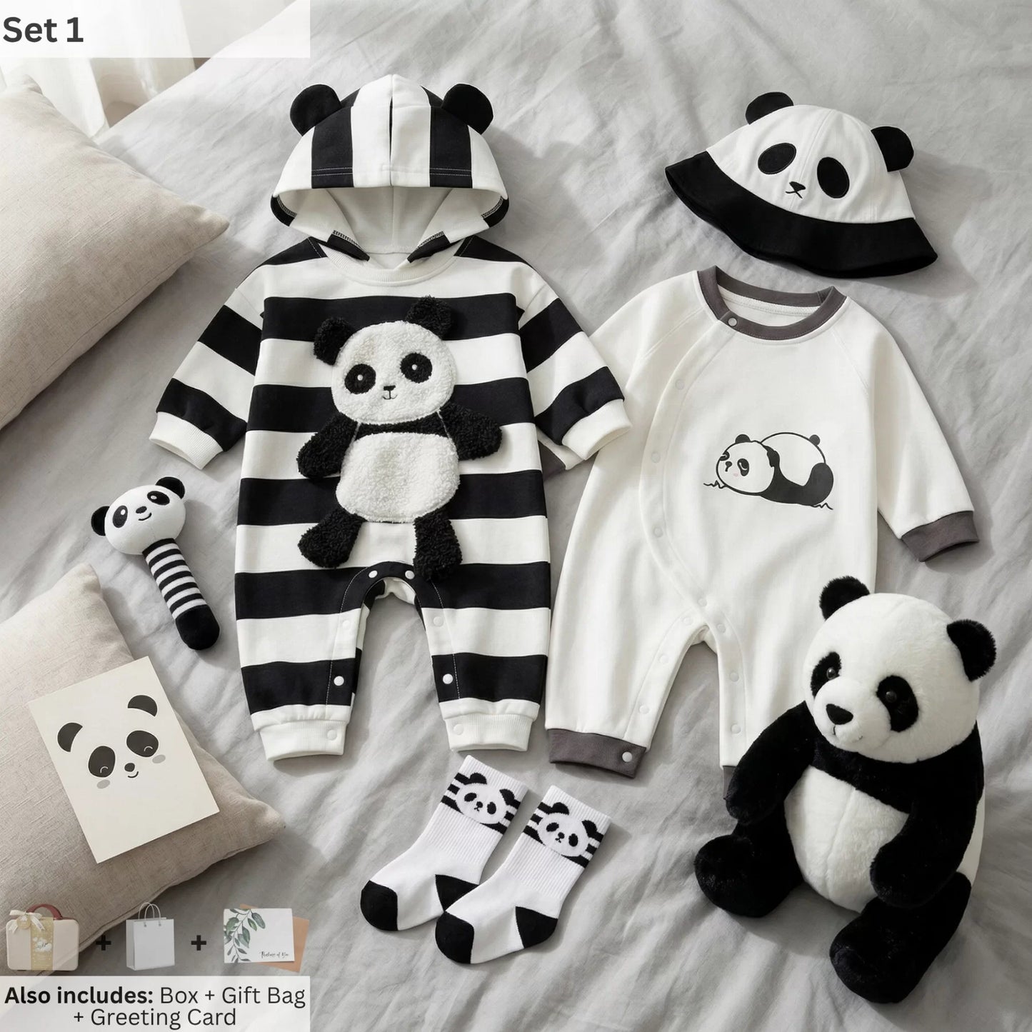 Pandaria Baby Gift Set in Keepsake Suitcase