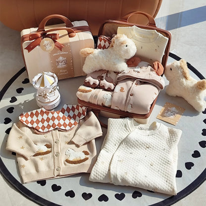 Carousel Baby Gift Set in Keepsake Suitcase
