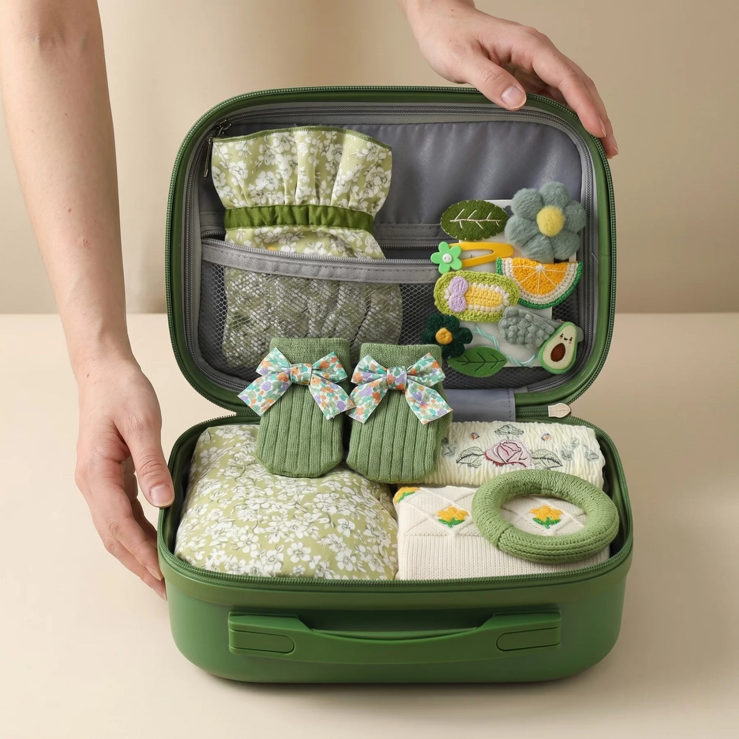 Gardener Baby Gift Set in Keepsake Suitcase