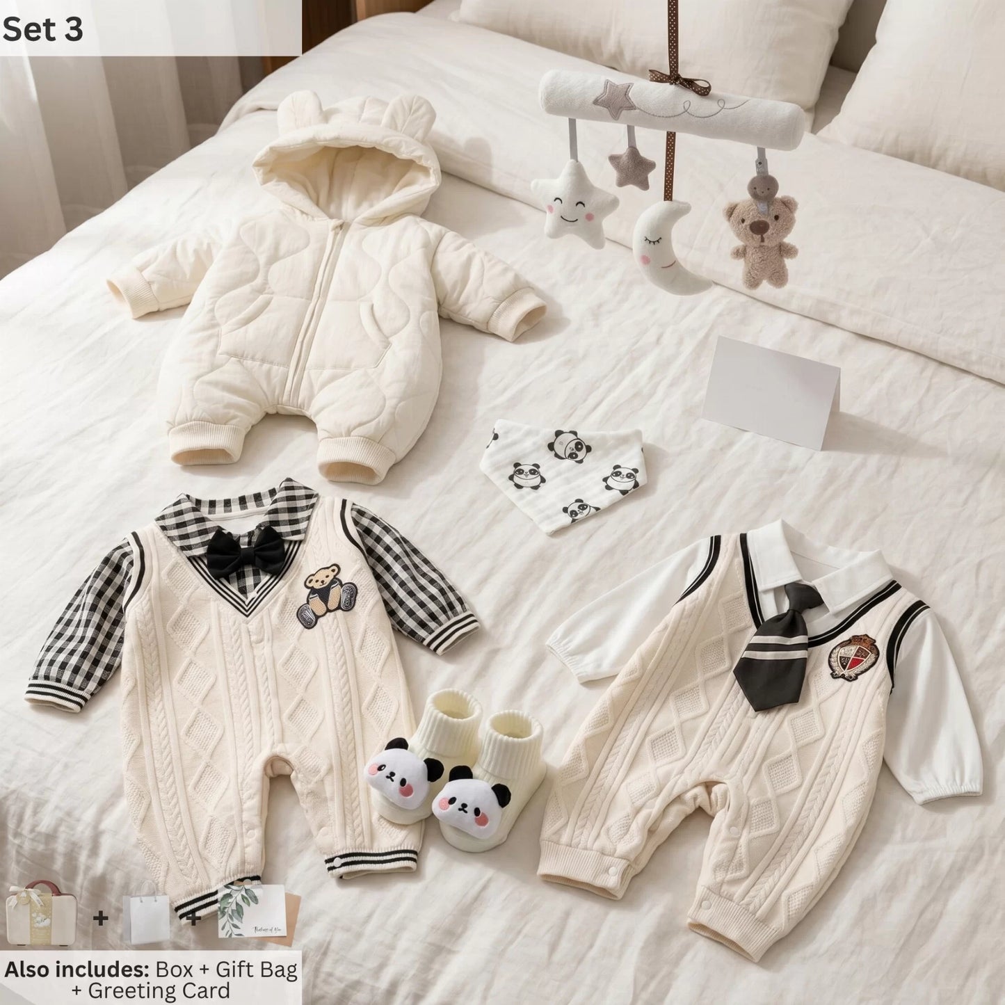 Mr. Bear Baby Gift Set in Keepsake Suitcase