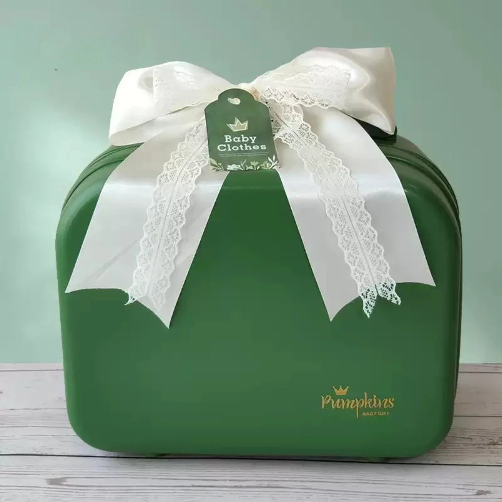 Pumpkin Baby Gift Set in Keepsake Suitcase