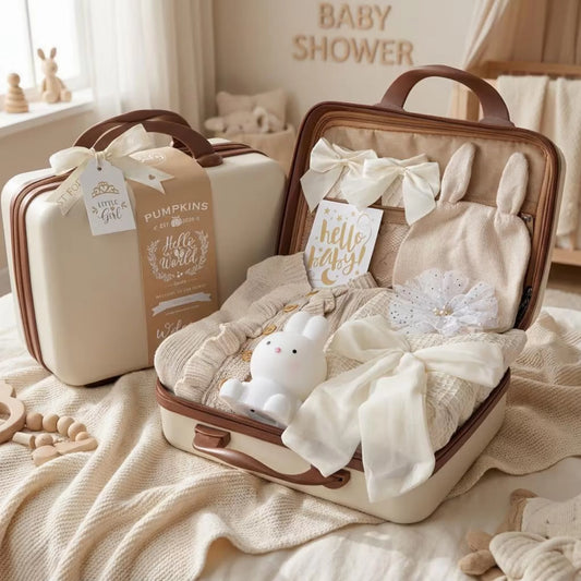 Bunny Baby Gift Set in Keepsake Suitcase