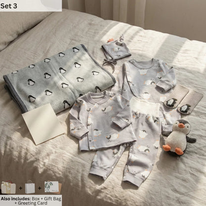 Penguin Baby Gift Set in Keepsake Suitcase