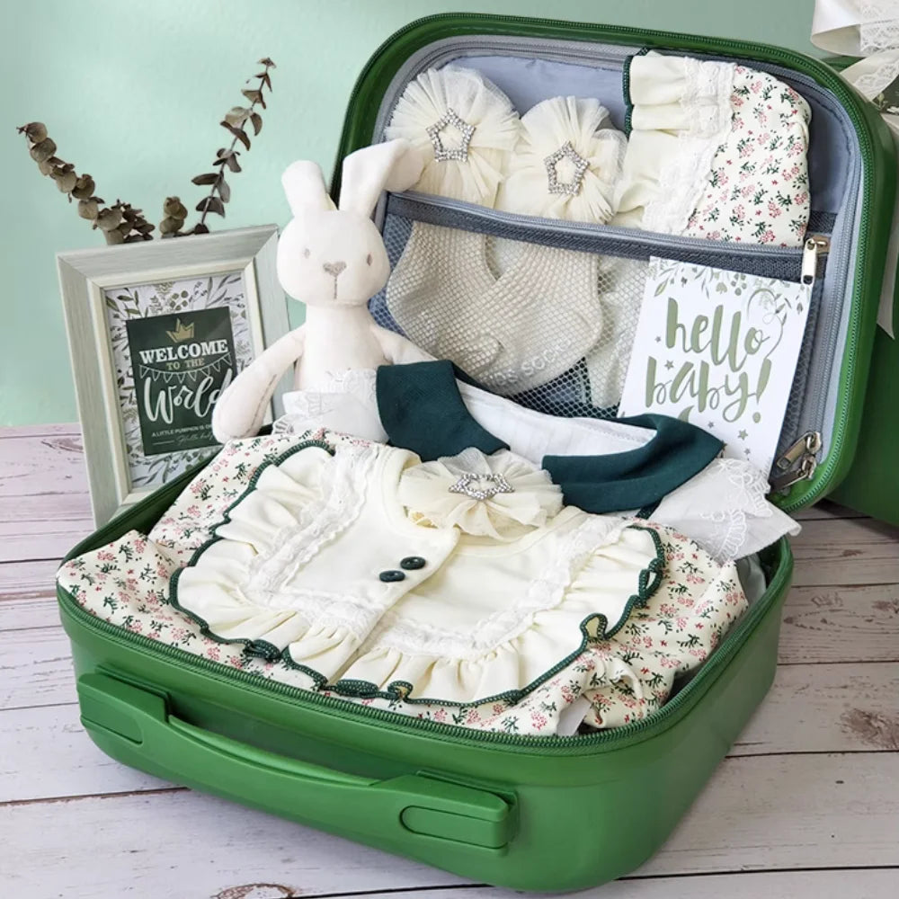 Pumpkin Baby Gift Set in Keepsake Suitcase