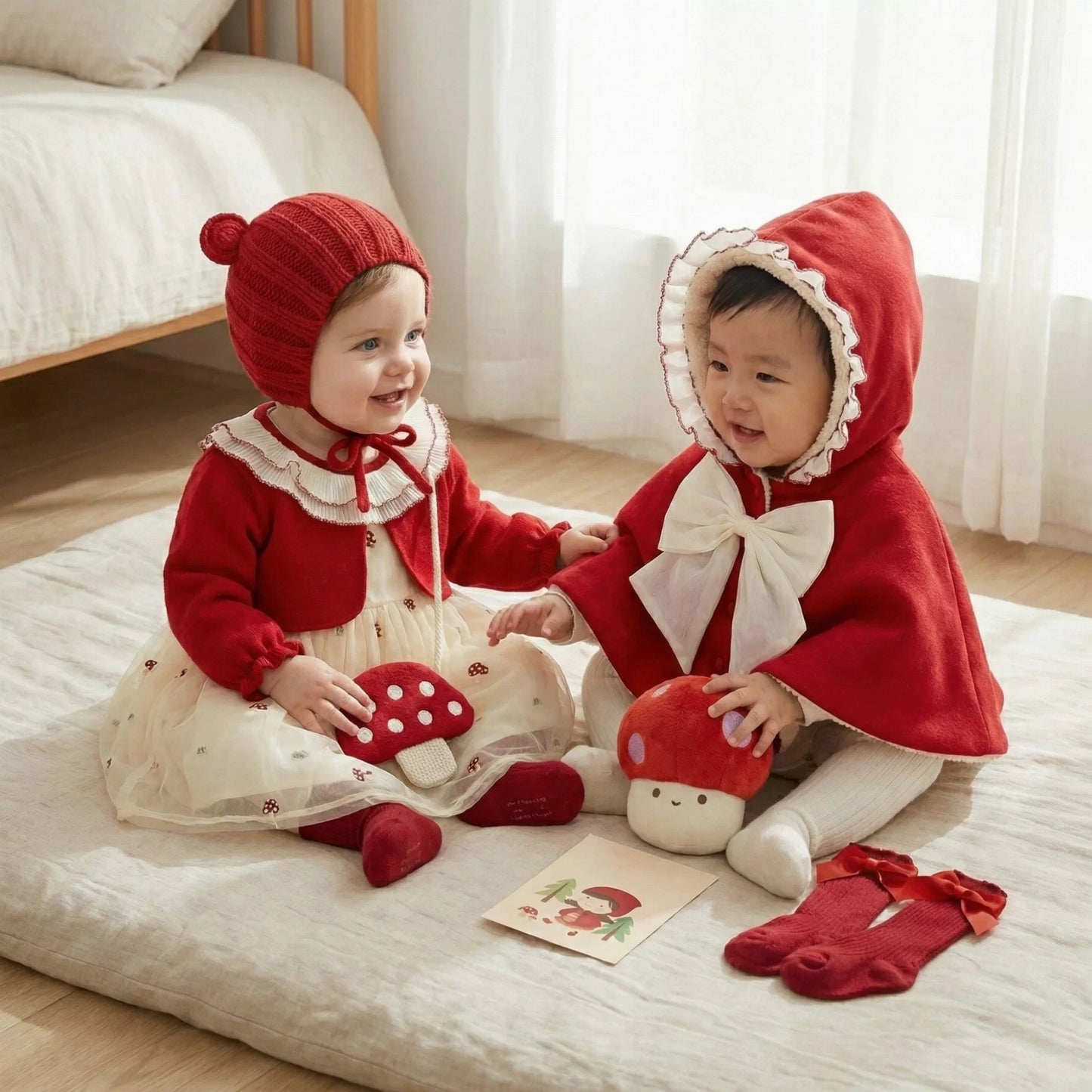 Red Cap Baby Gift Set in Keepsake Suitcase