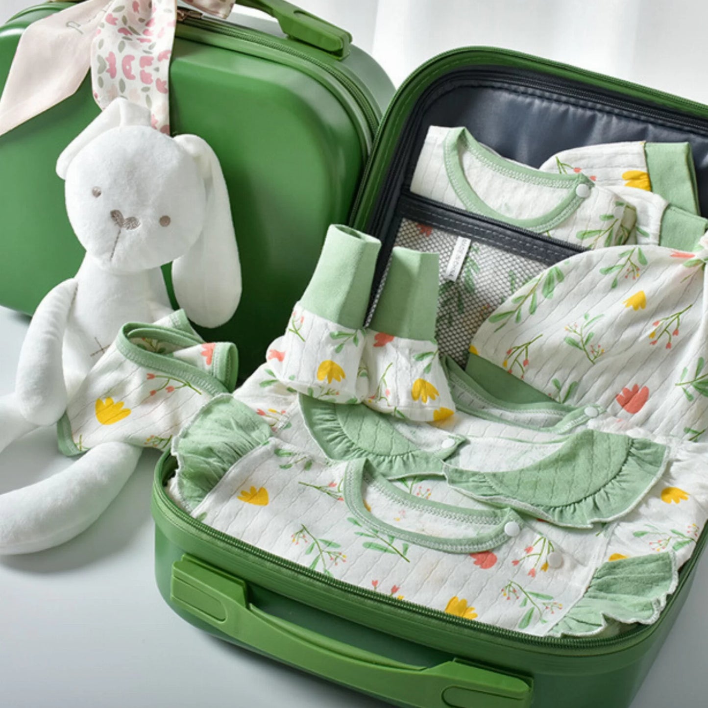 Conejo Baby Gift Set in Keepsake Suitcase