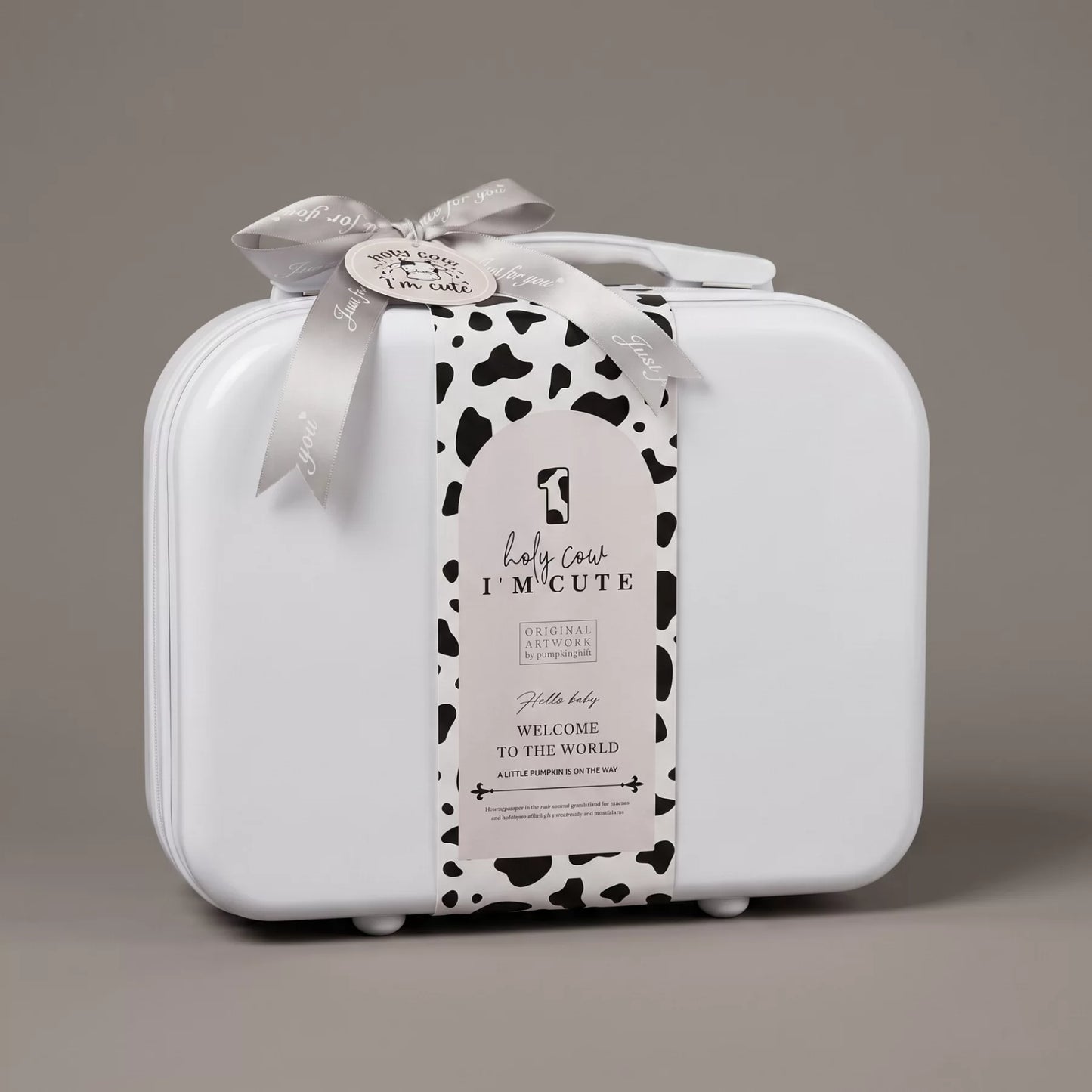 Holy Cow Baby Gift Set in Keepsake Suitcase