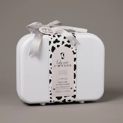 Holy Cow Baby Gift Set in Keepsake Suitcase