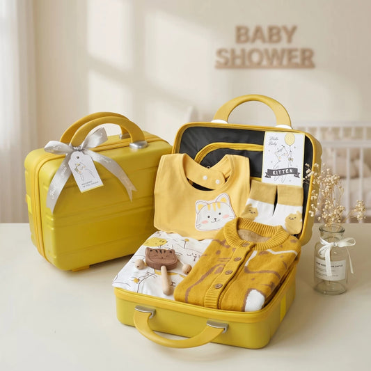 Kitten Baby Gift Set in Keepsake Suitcase