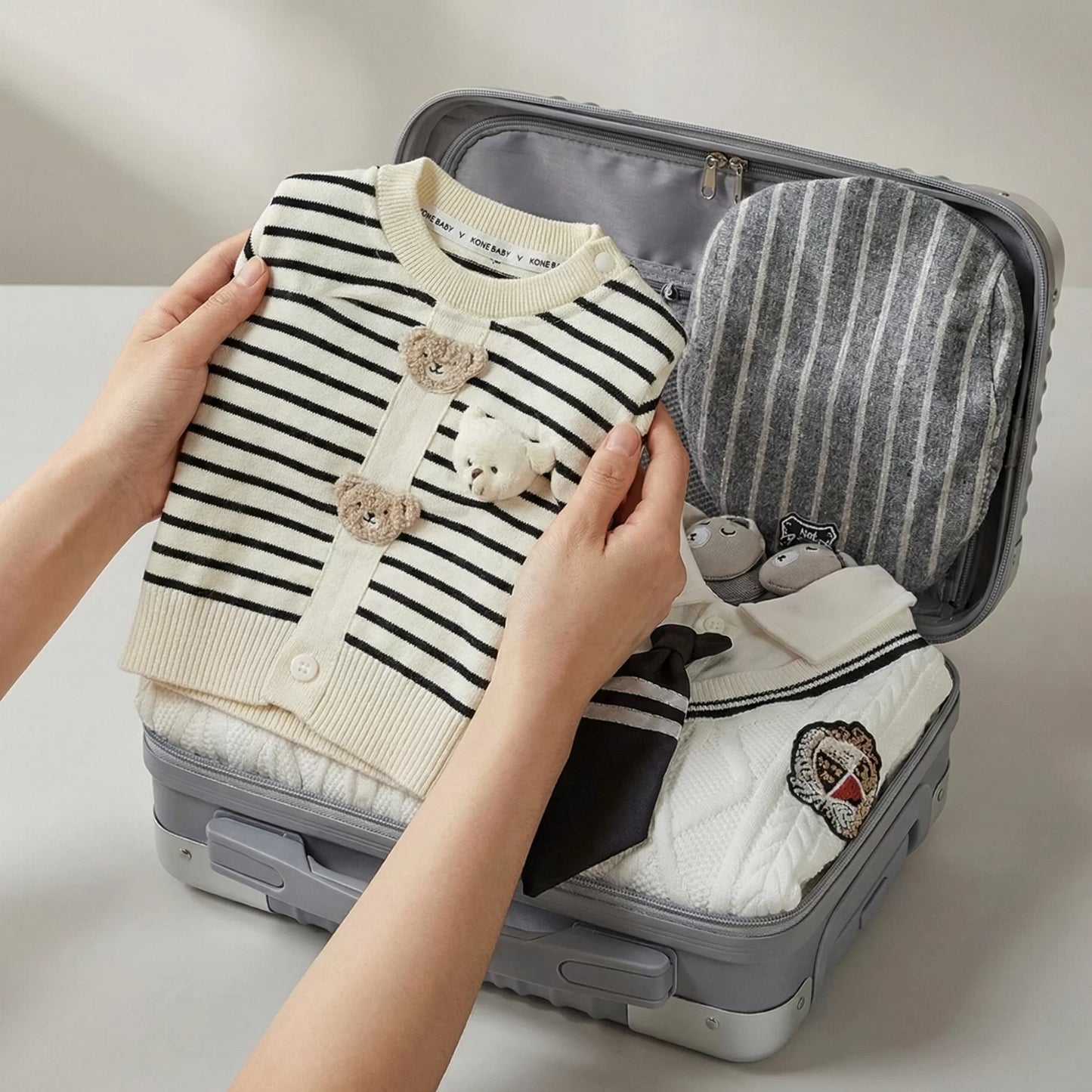 New Man Baby Gift Set in Keepsake Suitcase