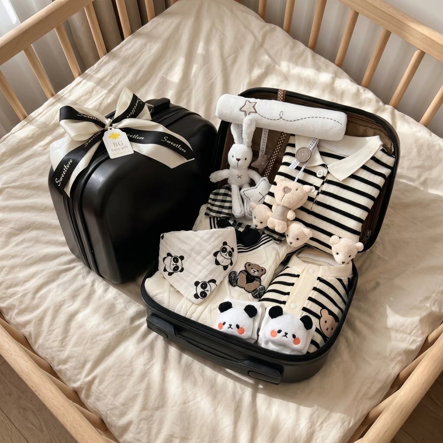 Mr. Bear Baby Gift Set in Keepsake Suitcase