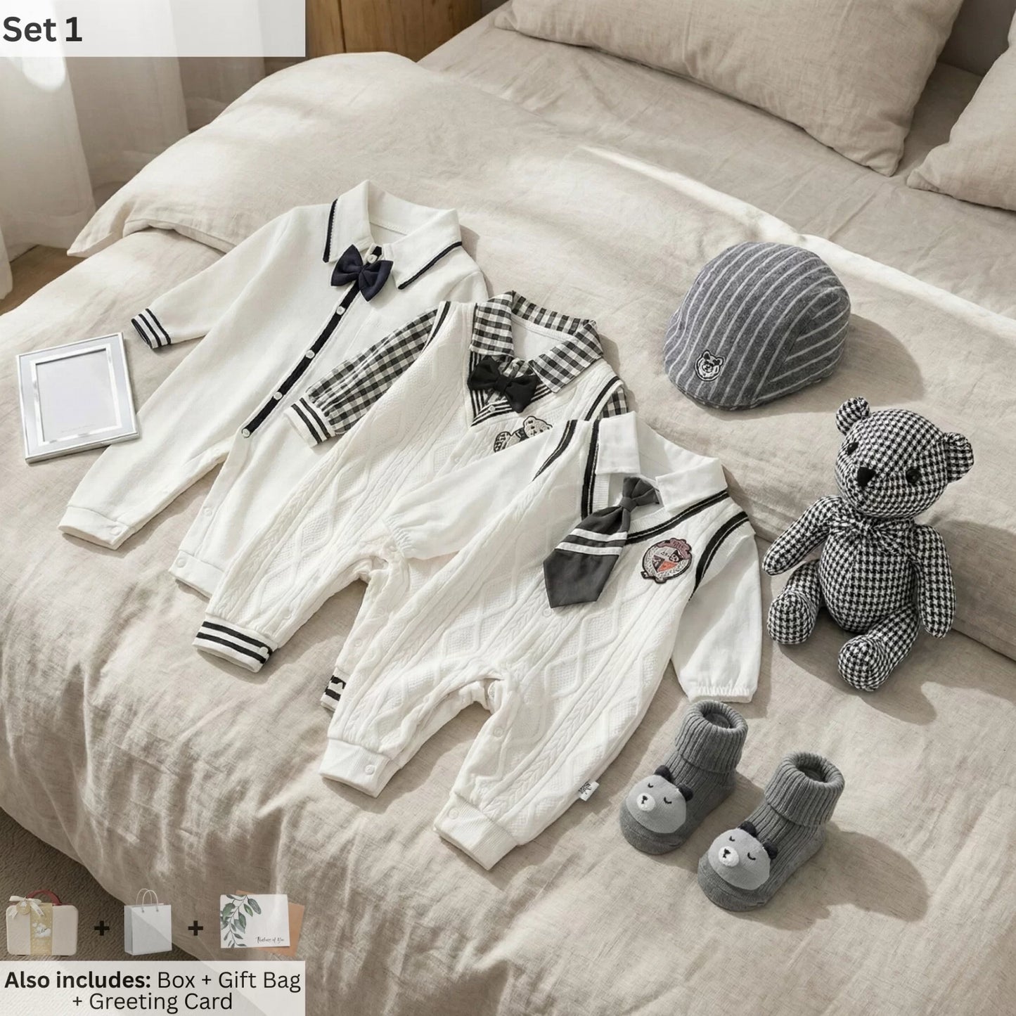 New Man Baby Gift Set in Keepsake Suitcase