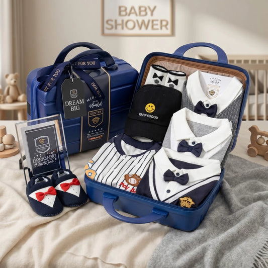 Meeting Baby Gift Set in Keepsake Suitcase