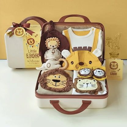 Lion Baby Gift Set in Keepsake Suitcase