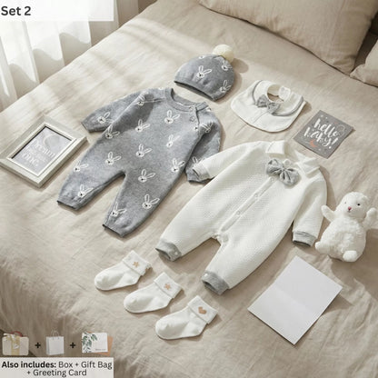 Fluffy Baby Gift Set in Keepsake Suitcase